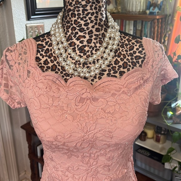 Gorgeous Petal Pink Semi Formal or Formal Dress - Picture 2 of 5